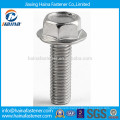 stainless steel ss304 ss316 ss201 skid proof hex flange bolt